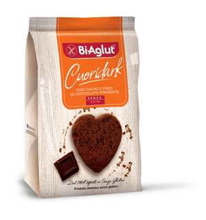Biaglut Cuori Dark Biscotti Senza Glutine 200 g