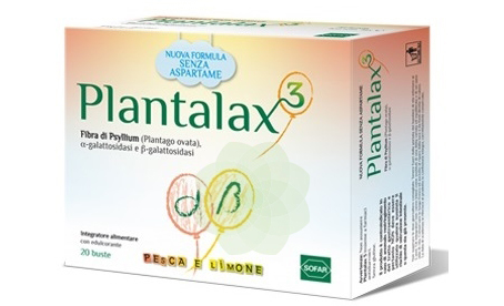 Plantalax3 Pesca e Limone Integratore Lassativo 20 Bustine