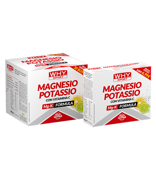 Biovita Why Sport - Magnesio Potassio con Vitamina C Integratore, 10 buste