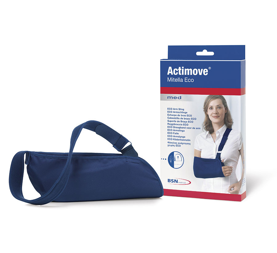 SUPPORTO REGGIBRACCIO A BUSTA ACTIMOVE MITELLA ECO MISURA LARGE LUNGHEZZA AVAMBRACCIO 42-48 CM CON CINGHIA IMBOTTITA REGOLABILE CHIUSURA A STRAPPO IN VELCRO