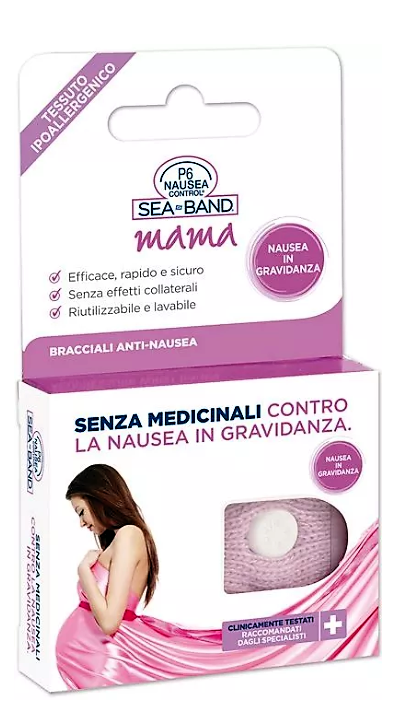 Seaband Nauseal Control Bracciale Antinausea Gravidanza 2 Pezzi