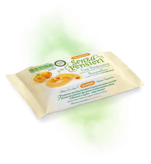 Senza Pensieri Buranellini Ripieni All'Albicocca Monodose Senza Glutine 25 g