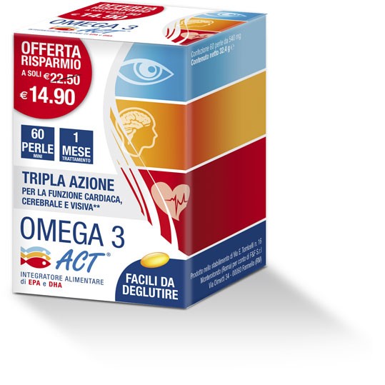 Omega 3 Act Integratore 60 Perle