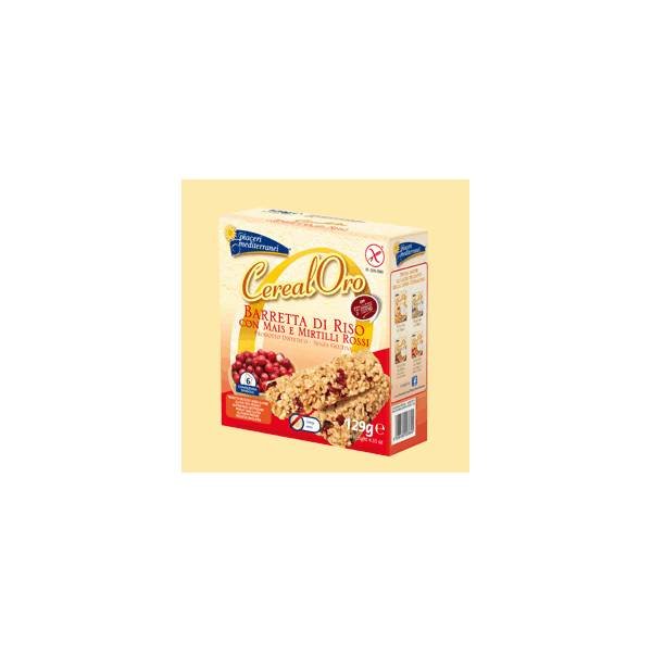 Piaceri Mediterranei CerealOro Barretta Di Riso Con Mais E Mirtilli Rossi Senza Glutine 6x21,5 g
