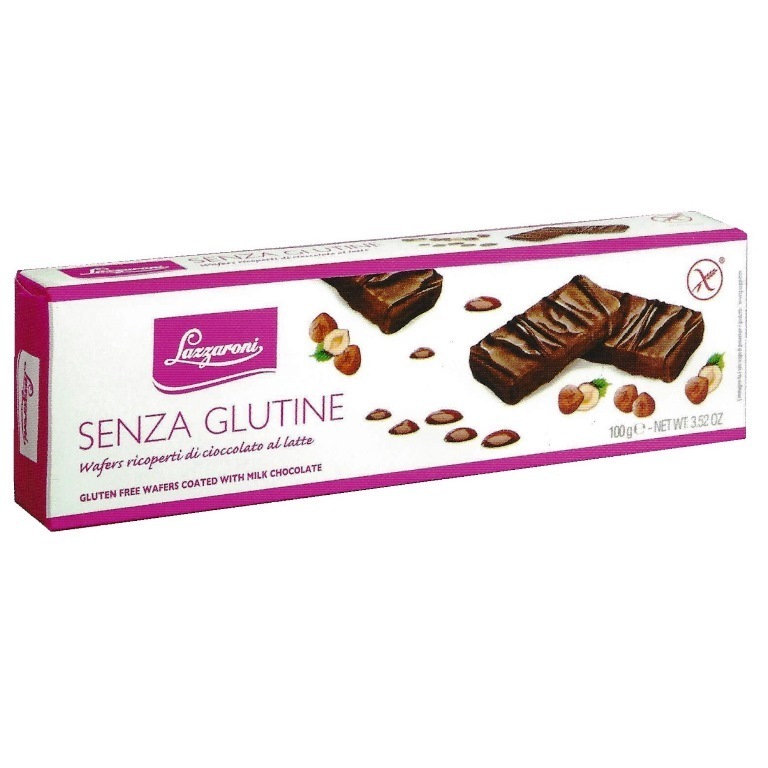 Lazzaroni Wafers Ricoperti Di Cioccolato Senza Glutine 100 g