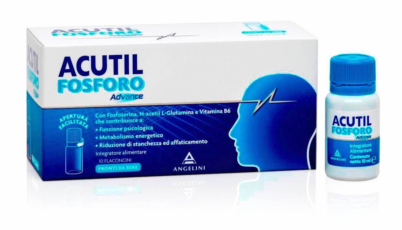 Acutil Fosforo Advance Integratore Per Memoria e Concentrazione 10 Flaconcini