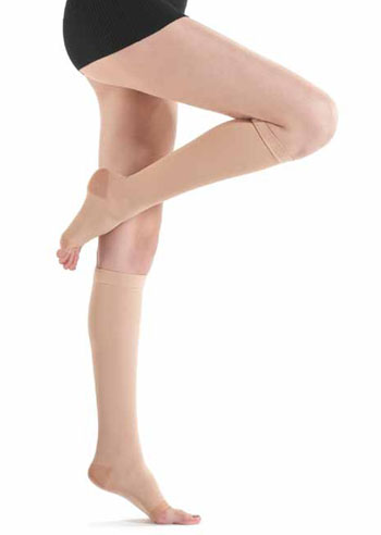 Kamila coty gambaletto classe compressione 2 ln punta aperta beige l