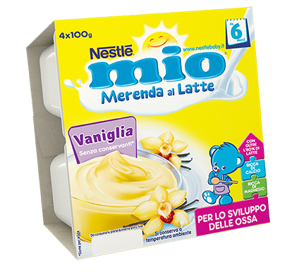 Nestlé Mio Merenda Al Latte Gusto Vaniglia 4x100 g
