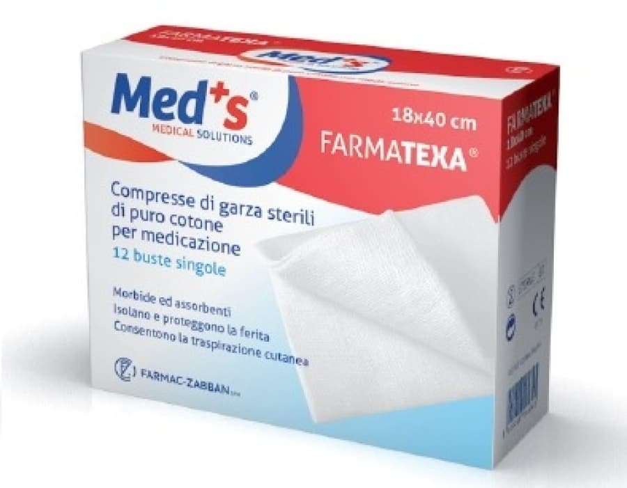 Med's Farmatexa Compresse Di Garza Sterile 18x40 Cm 12 Buste Singole