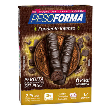 Pesoforma Dark Double Barrette Sostitutive Pasto 12 Pezzi