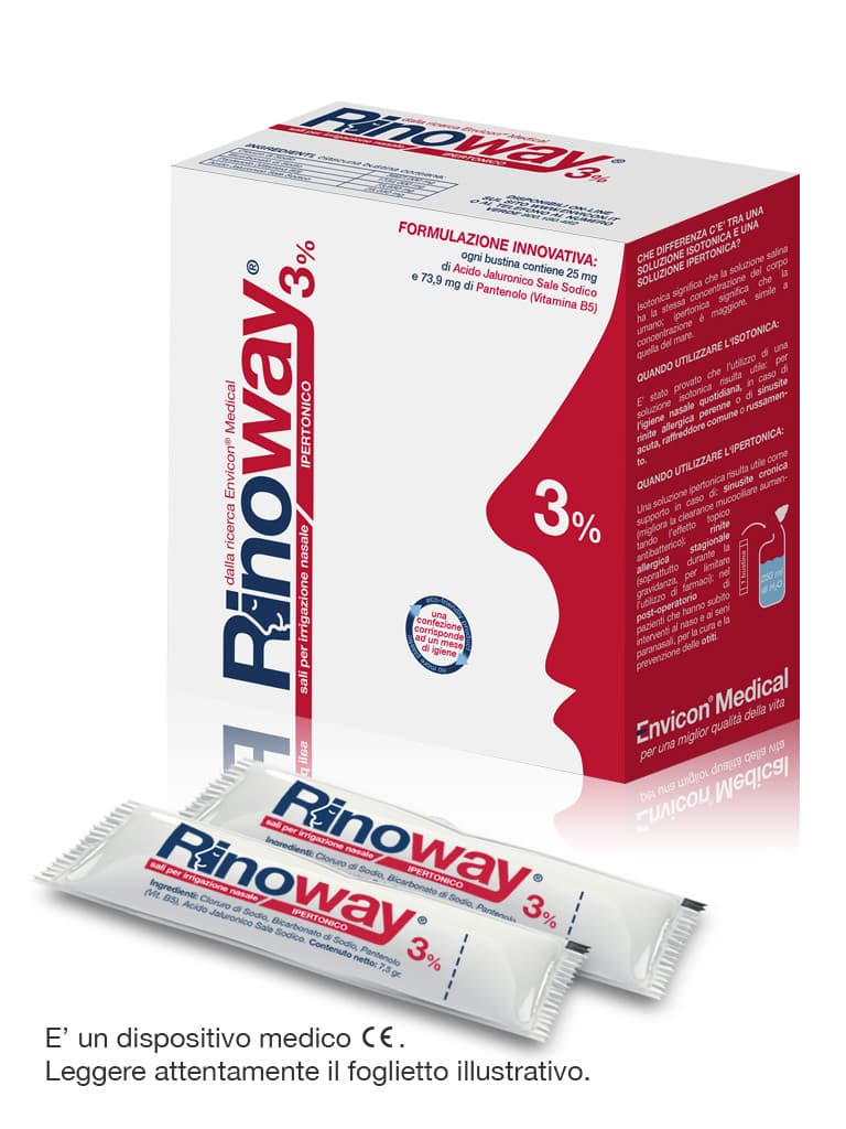 Rinoway Sali Irrigazione Nasale Ipertonici 15 Bustine