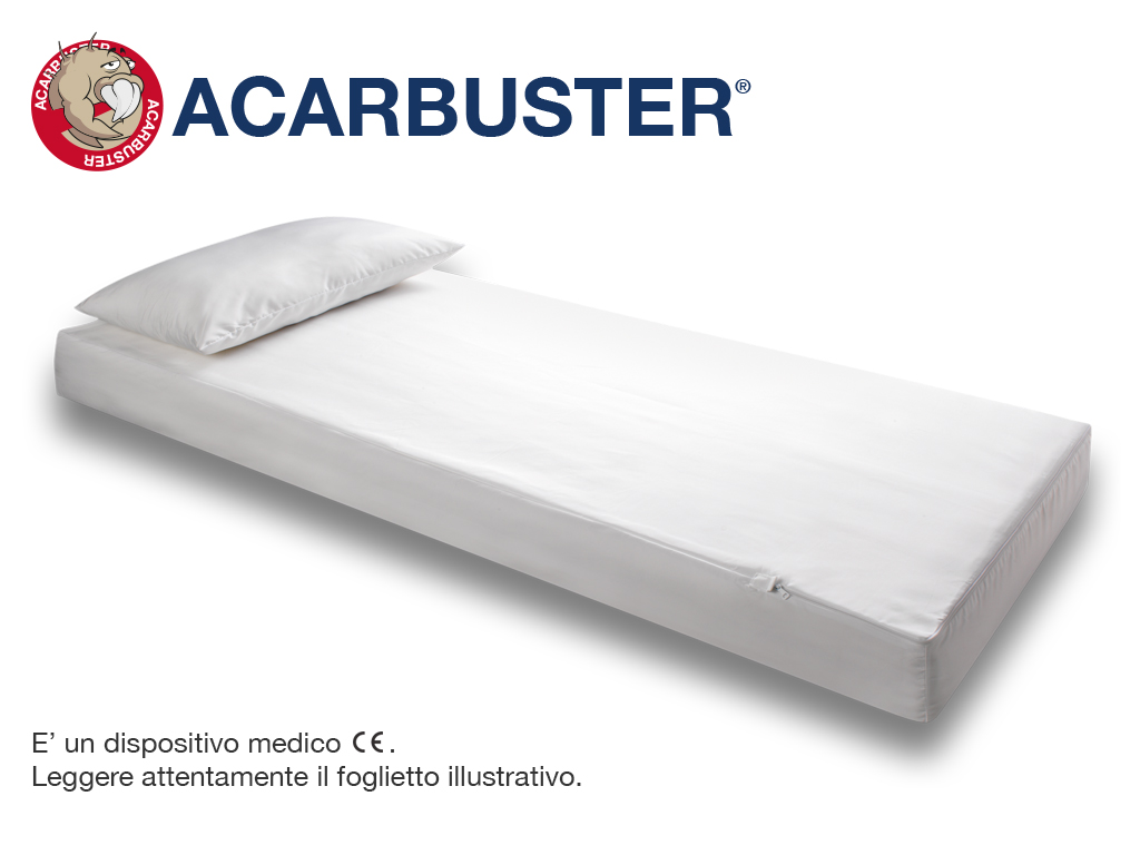 Envicon Medical Acarbuster Copri Materasso Singolo Anti Acaro 80x190X20 cm