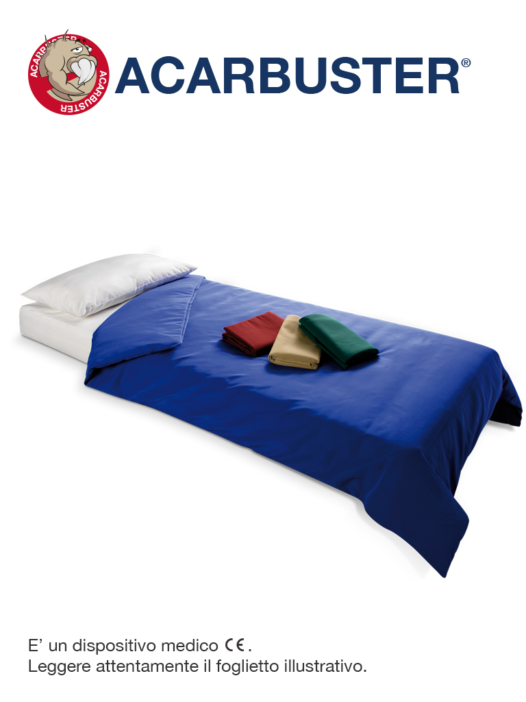 Envicon Medical Acarbuster Copri Piumino Singolo Anti Acaro 155 x 200 cm