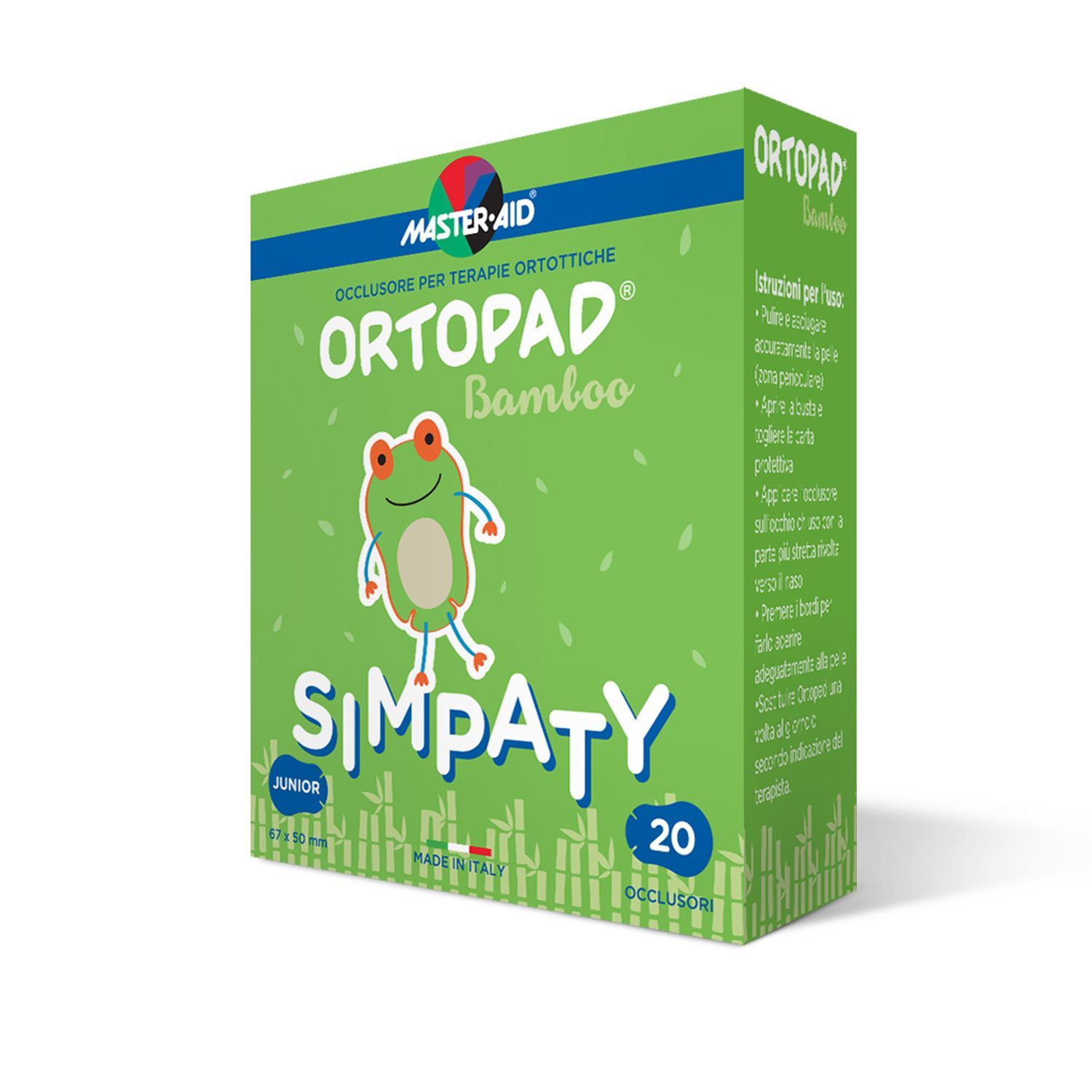 Ortopad Simpaty Cerotto Occlusore Autoadesivo Per Ambliopia E Strabismo 50 Pezzi