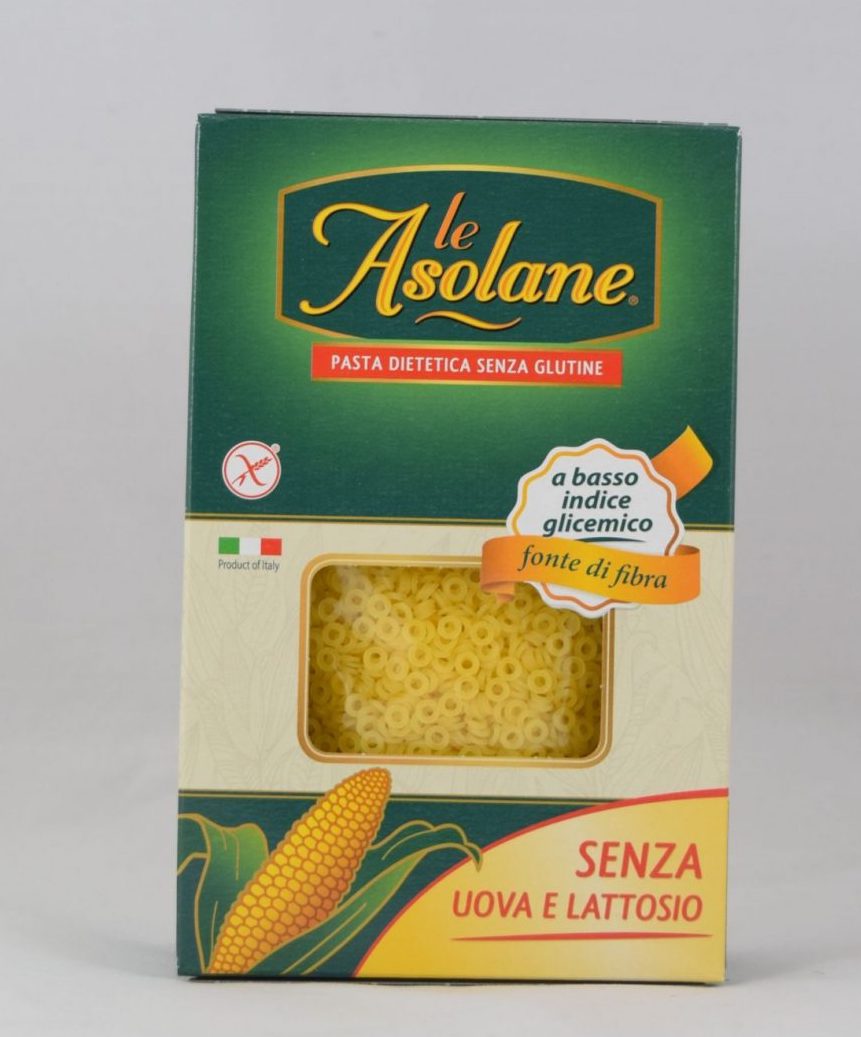 Le Asolane Fonte Fibra Anellini Pastina Senza Glutine 250 g