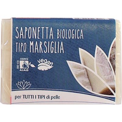 Fior Di Loto Saponetta Di Marsiglia Tutti i Tipi Di Pelle 100 g