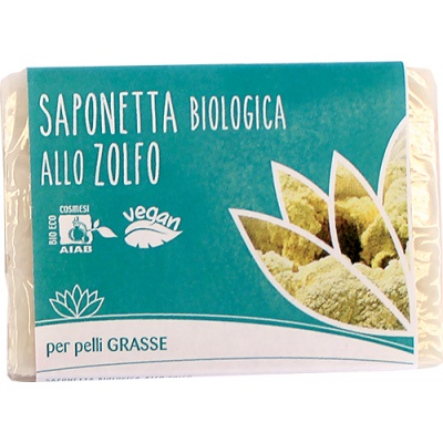 Fior di Loto Saponetta Biologica Allo Zolfo Pelli Impure 100 g