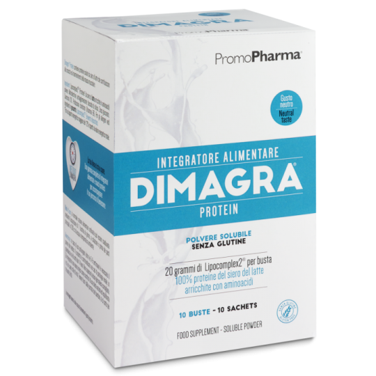 Dimagra Protein Integratore Di Proteine Massa Muscolare Gusto Neutro 10 Buste