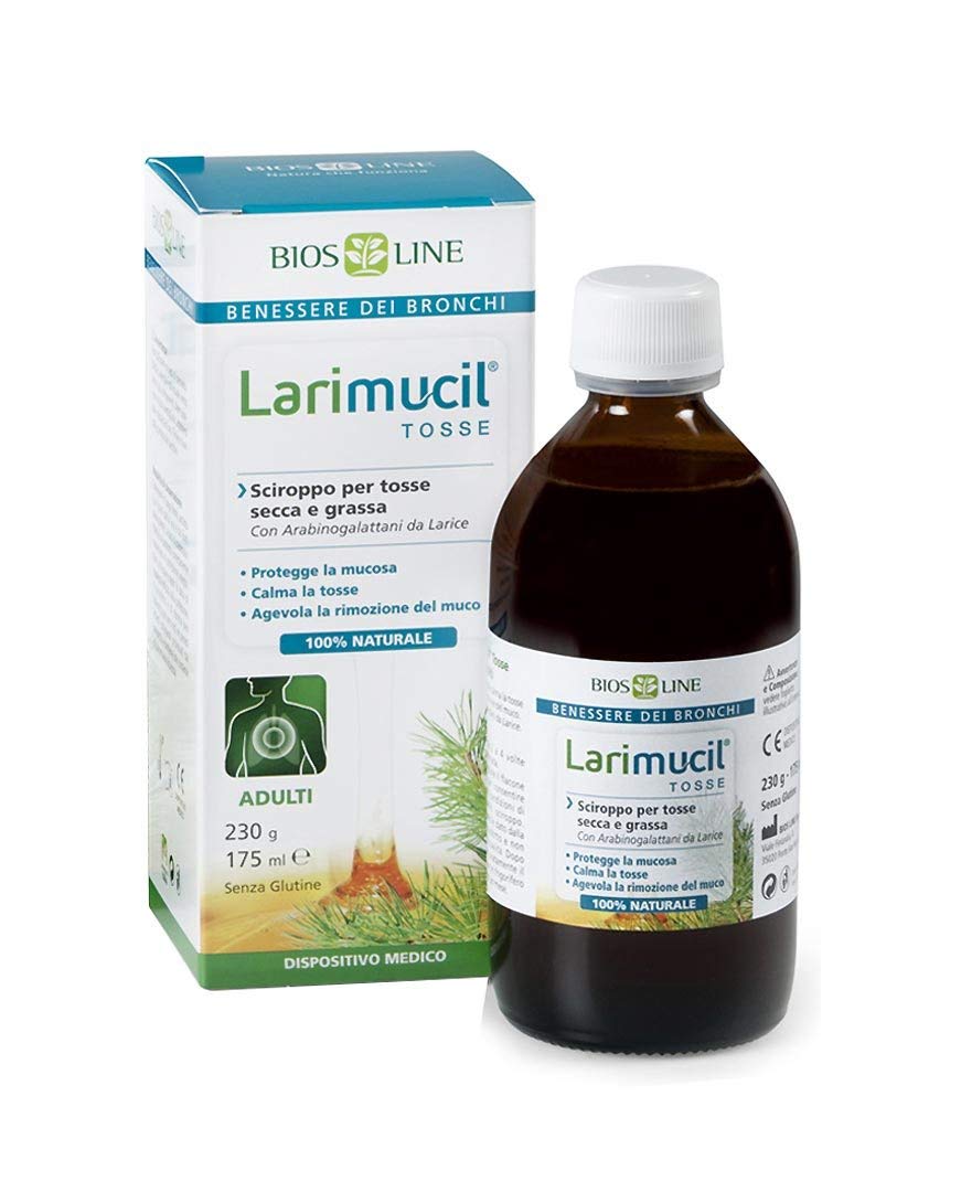 Larimucil Tosse Adulti Sciroppo Tosse Secca e Tosse Grassa 175 ml