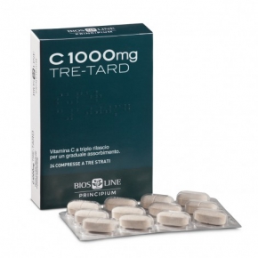 Principium C 1000 mg TRE-TARD Integratore Sistema Immunitario 24 Compresse
