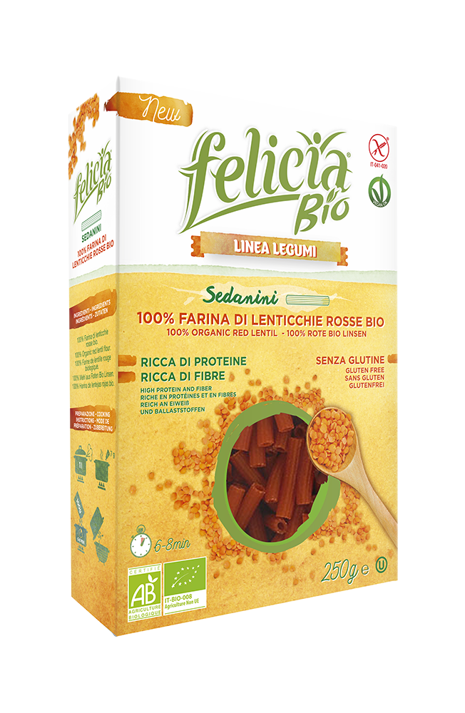 Felicia Bio Sedanini Alle Lenticchie Rosse Senza Glutine 250 g