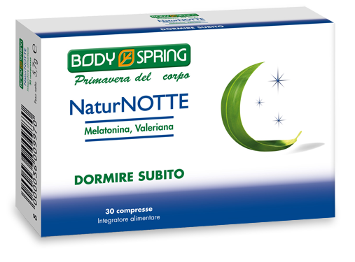 Body Spring NaturNotte Integratore Dormire 30 Compresse