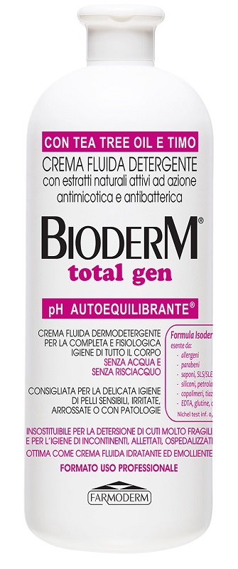 Bioderm Total Gen Crema Fluida Detergente Dermoprotettiva 1 Lt