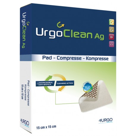 URGOCLEAN*AG/Silver15x15cm 5pz