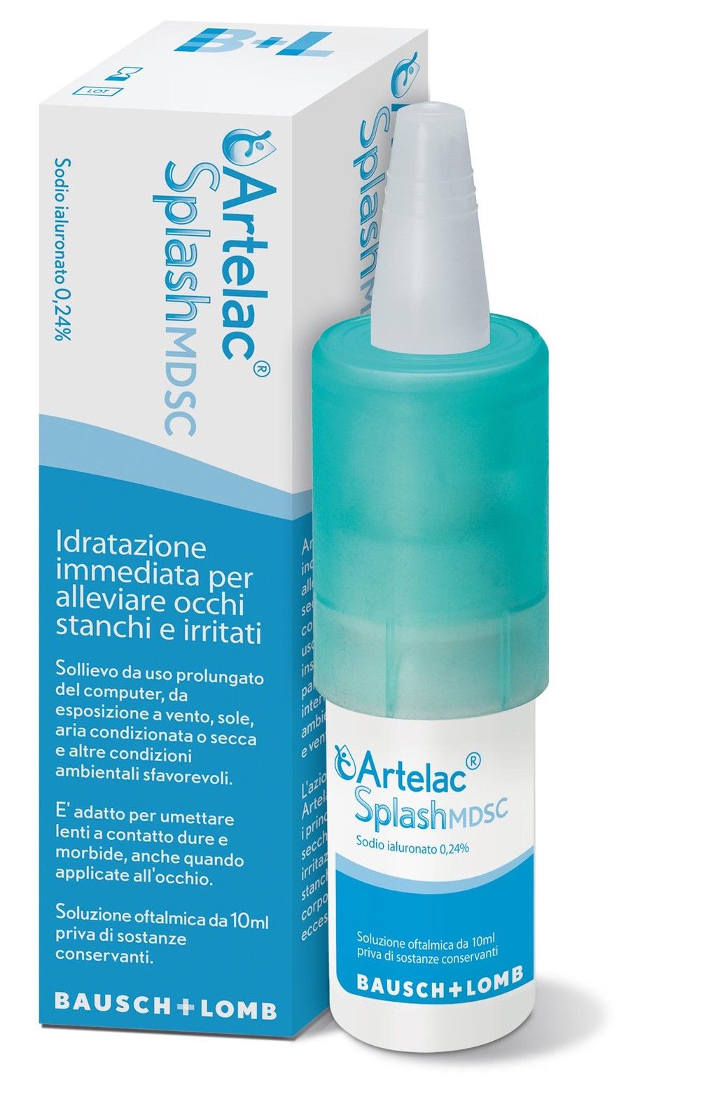 Baush & Lomb Artelac Splash Soluzione Idratante Occhi Multidose 10 ml