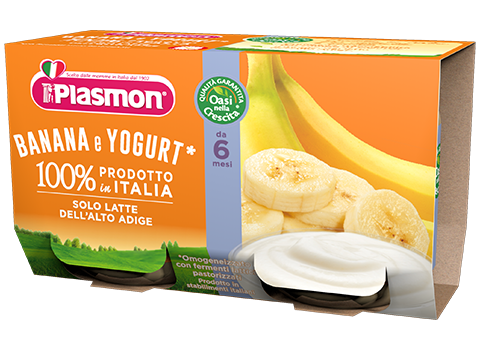 Plasmon La Merenda dei Bambini Banana e Yogurt 2x120 g