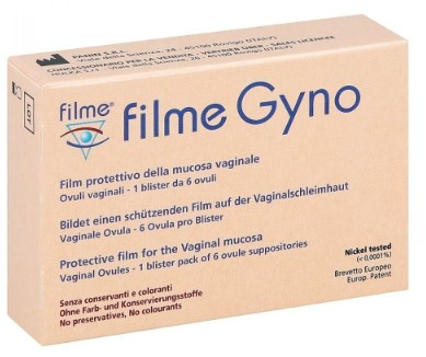 Filme Gyno 6 Ovuli Lubrificanti Mucosa Vaginale