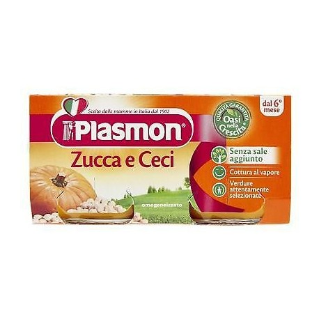 Plasmon Omog Ceci/Zucca 2X80G