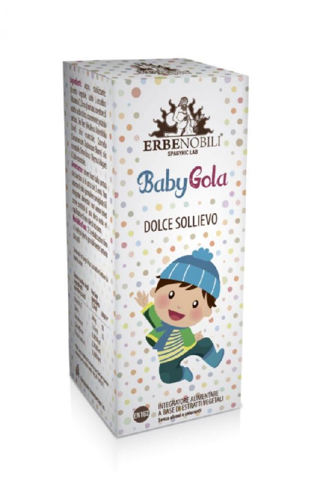 Erbenobili Babygola Integratore Mal di Gola Bambini 15 ml