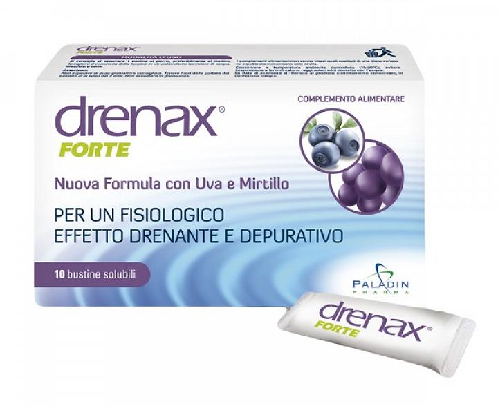 Drenax Forte Mirtillo Bustine Integratore Drenante 15 Stick Pack