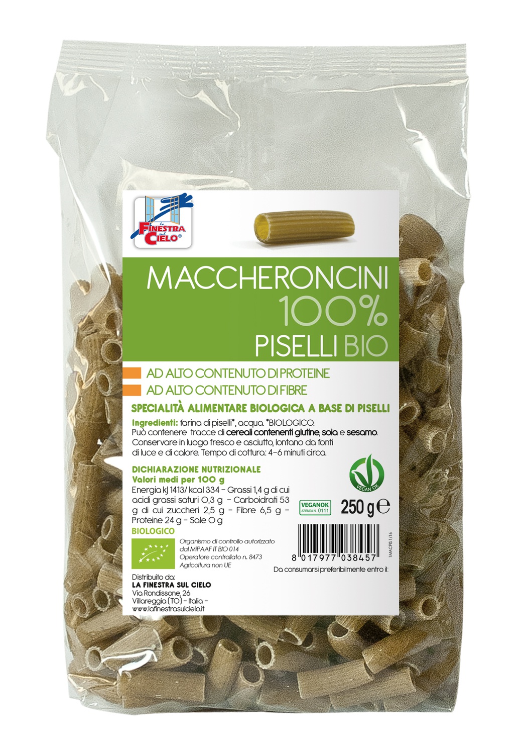 MACCHERONCINI 100% PISELLI