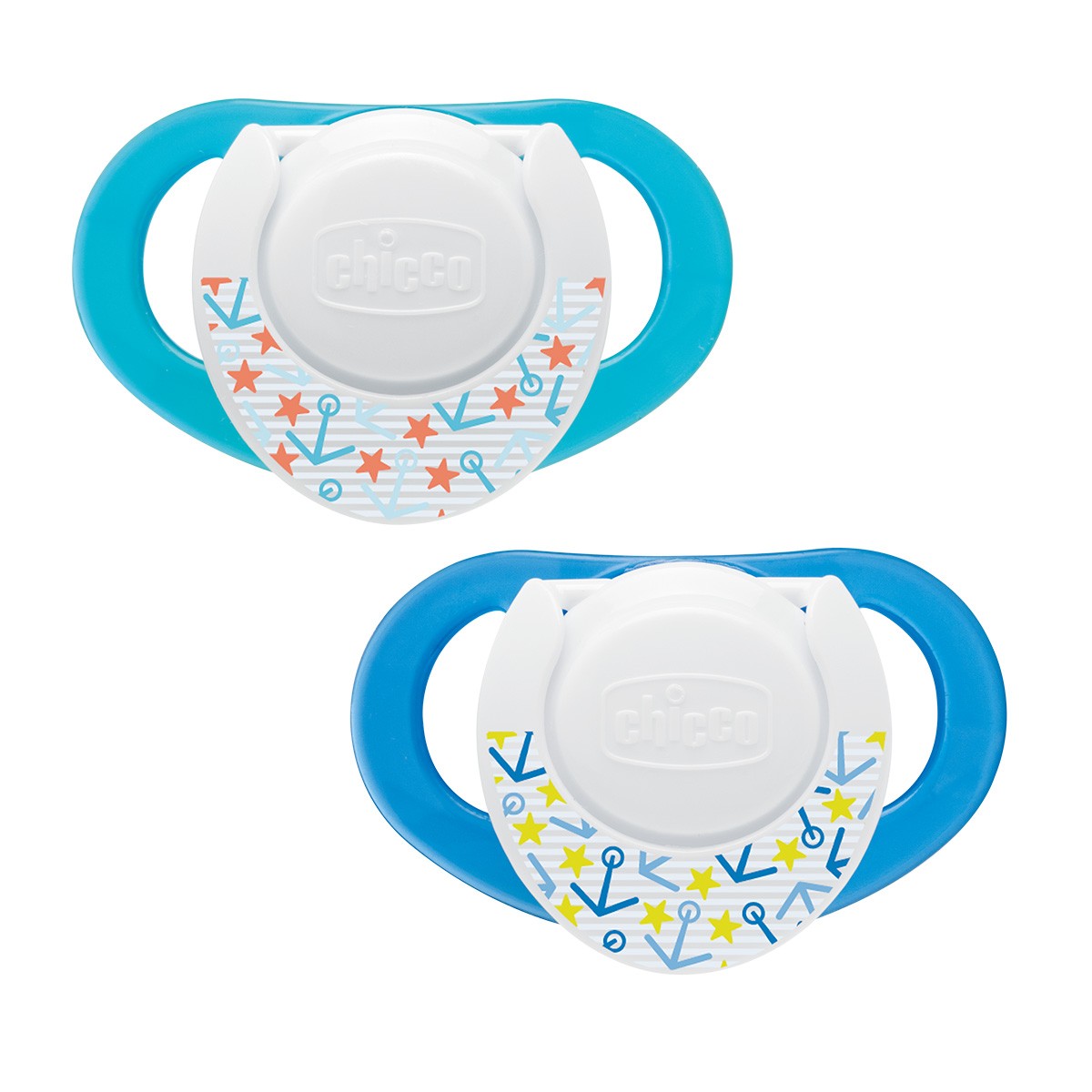 Chicco Succhicco Compact Silicone Boy 6-12m 2 Pezzi