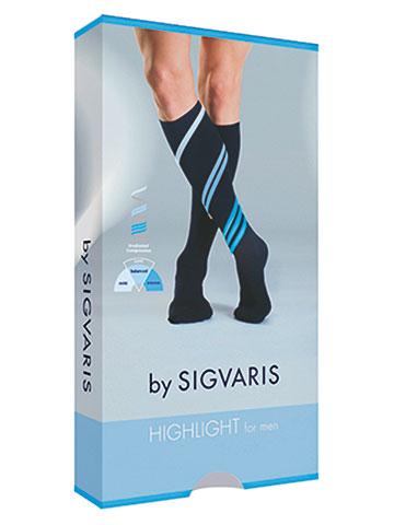 Sigvaris highlight men gambaletto lungo punta chiusa marine m