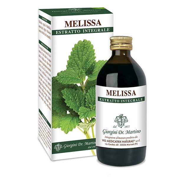 Dr. Giorgini Melissa Estratto Integrale Integratore Benessere Mentale 200 ml