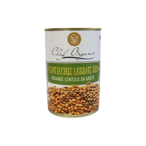 Chef Organic Lenticchie Lessate Lattina 400 g