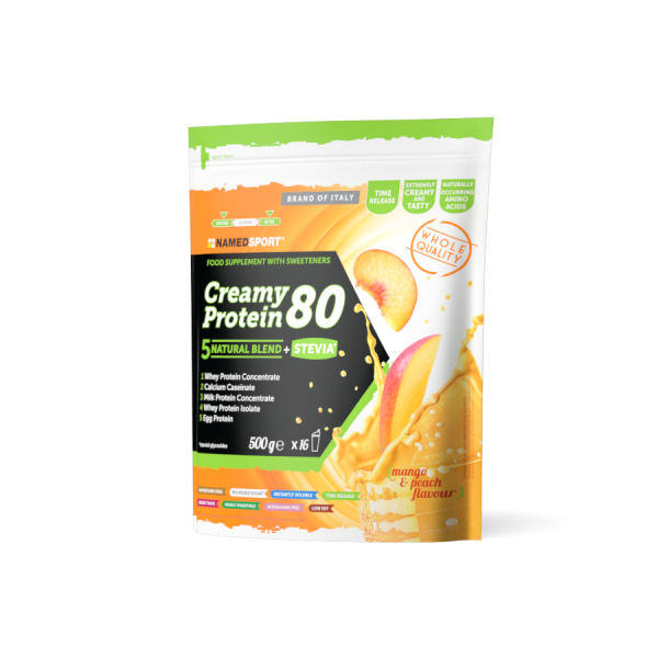 Named Sport Creamy Protein 80 Mango e Pesca Blend Proteico 500 g