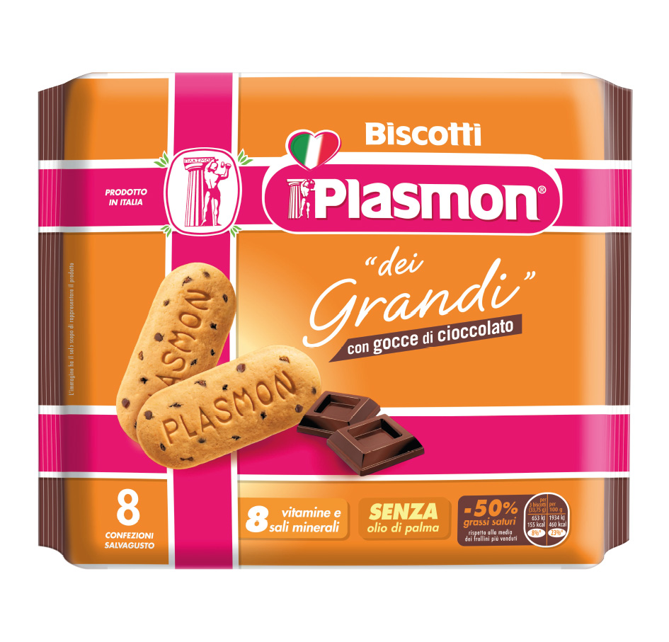 Plasmon Biscotti dei Grandi con gocce di Cioccolato 270 g