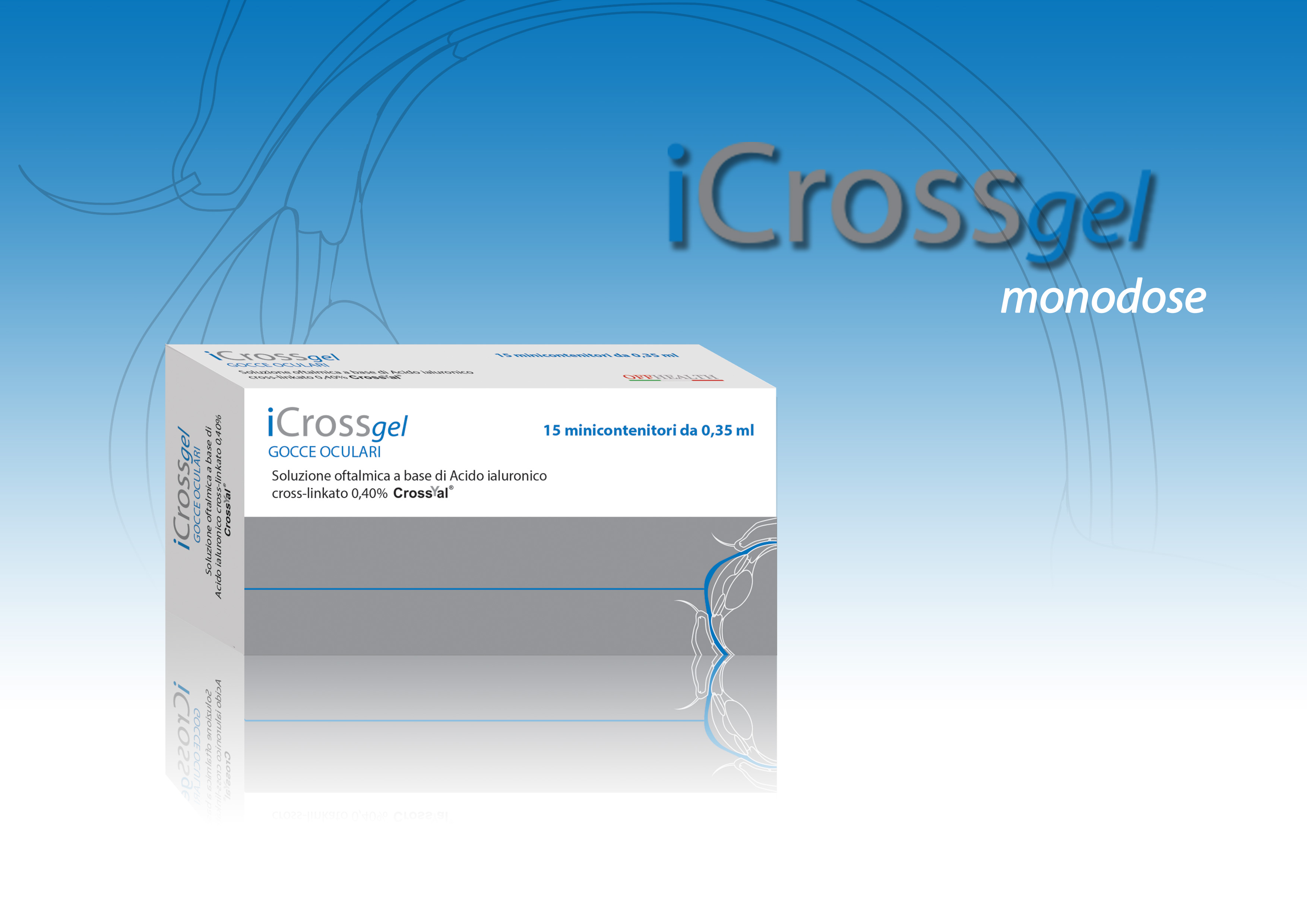 iCross Gel Gocce Oculari Lubrificanti 15 Oftioli