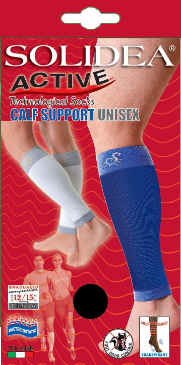 Calf support gambale nero l