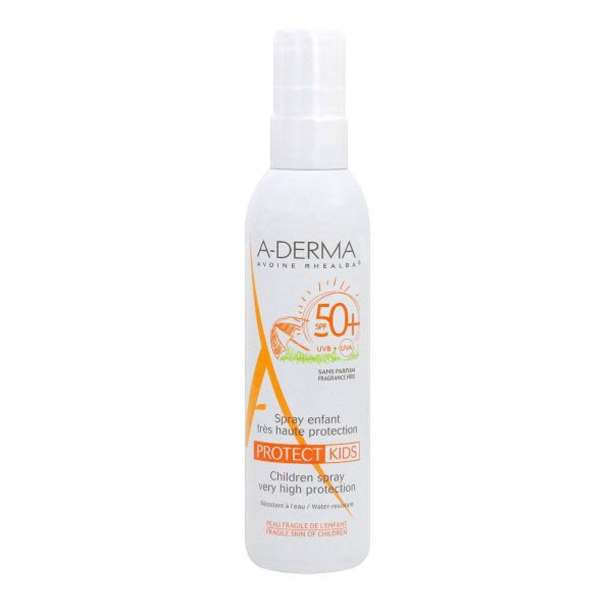 A-Derma Protect Kids Spray Solare Bambino SPF 50+ Protezione Molto Alta 200 ml