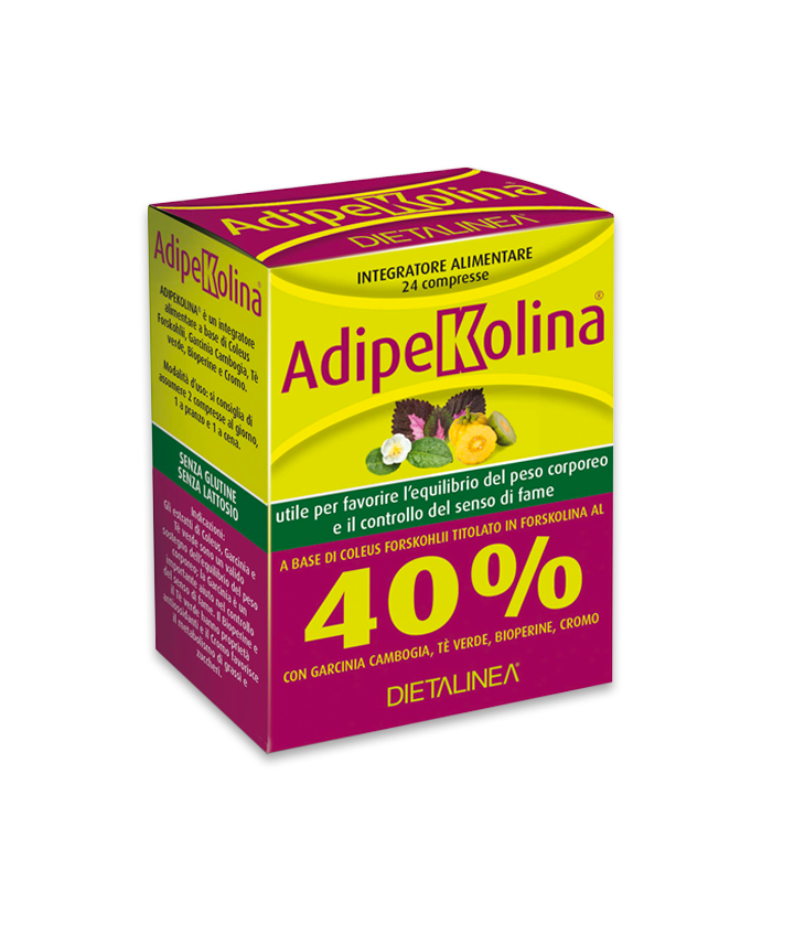 Adipekolina Integratore Controllo del peso 24 Compresse