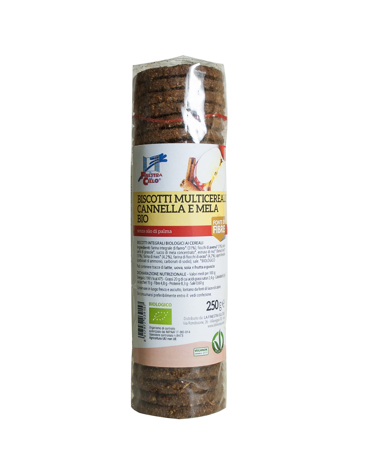 Biscotti Multic Mela Cann Bio