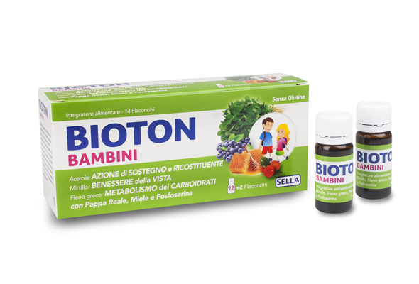 Bioton Bambini Nuovo Integratore 14 Flaconcini