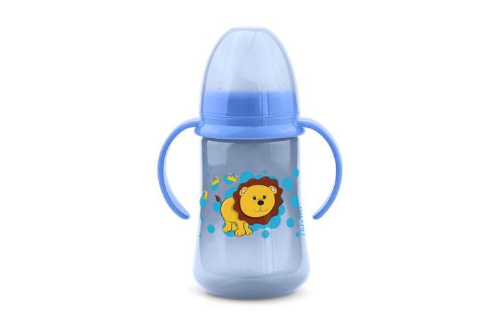 Nuvita tazza con beccuccio in silicone con manici blu 6 m+ 250 ml