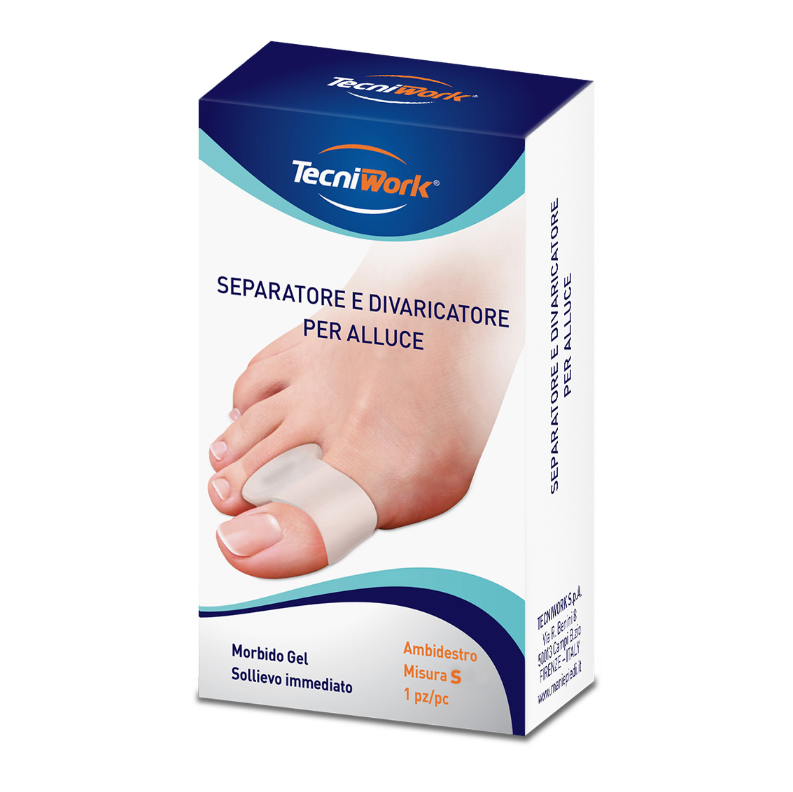 Tecniwork Alluxcare Anello Separatore Alluce Taglia S