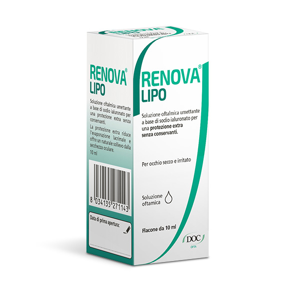 Renova Lipo Soluzione Oftalmica Umettante Acido Ialuronico 0,4% 10 ml